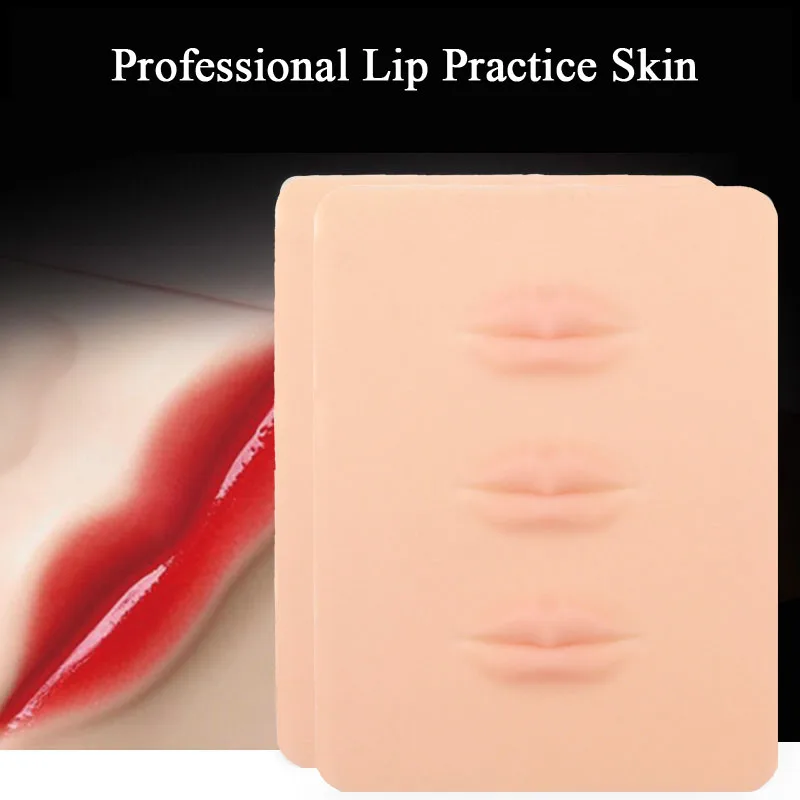 

1pc/2pcs Silicone Tattoo Practice Skin Permanent Makeup Supplies Microblading Accessories Lip Skin Training Tools for Beginner