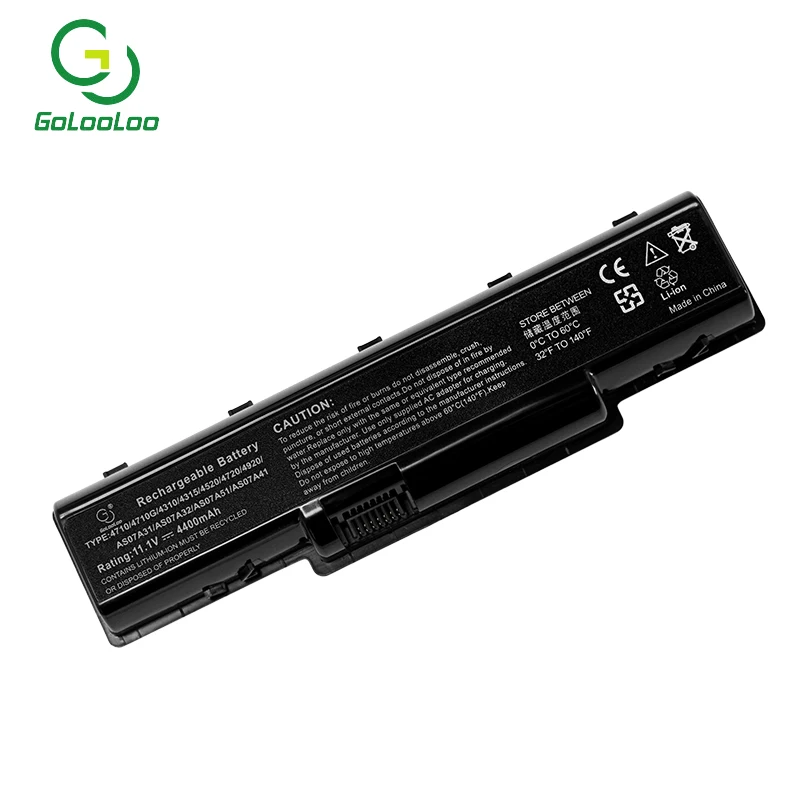 Аккумулятор Golooloo для ноутбуков Acer Aspire Новая батарея 2930G 4710G 4720G 4720ZG 4930G 4310 5738G AS07A73