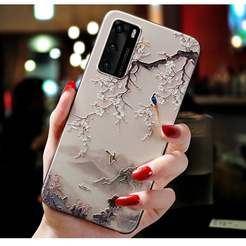 3d Relief Phone Case For Samsung Galaxy S23 Ultra Case Floral