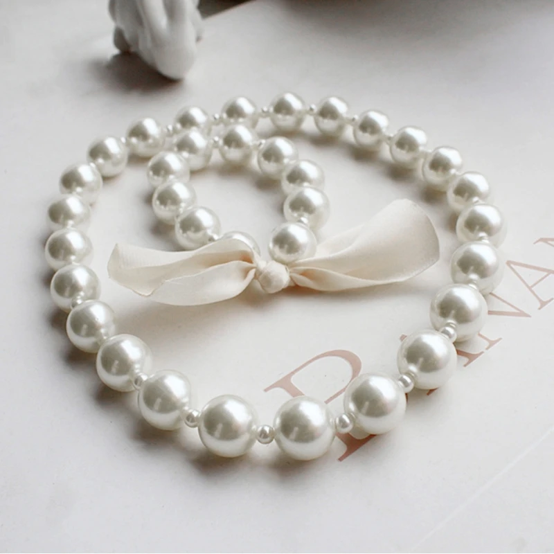 Children Jewelry Set 1 Set Children Accessories Girls Jewelry Artificial Pearl Necklace Bracelet Set Kids Little Girl Princess Decorations
