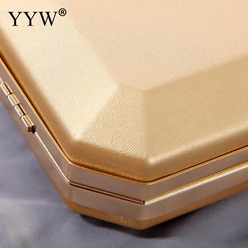 Women Handbag Evening Bags For Party New Women Chain Box Bag Women Messenger Purse Shoulder Bag Ladies Fashion Gold Clutch