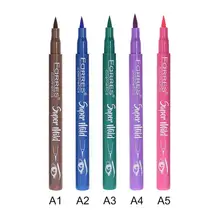 4 цвета подводка для глаз жидкая водостойкая легко носить макияж матовая подводка для глаз Синий Красный Зеленый Белый Золотой коричневый Eyliner