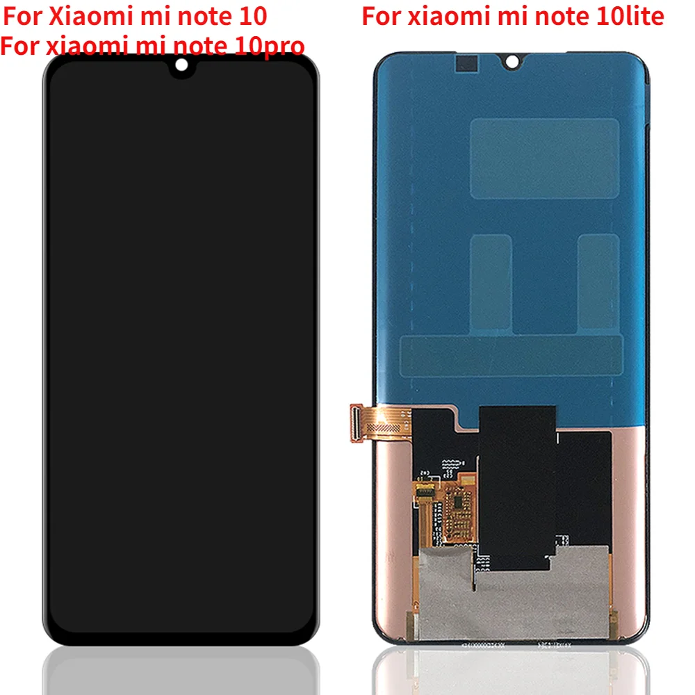 Оригинальный Amoled-дисплей для Xiaomi mi CC9 Pro Mi Note 10 note lite ЖК-дисплей сенсорный экран
