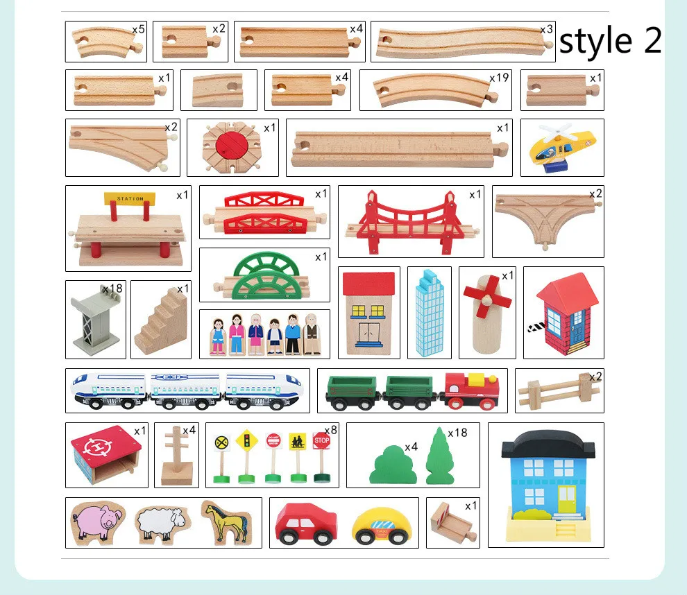 130 шт./компл. деревянный Электрический дорожки, поезд Волшебные рисунки ж/д цепи автомобиля автоматическое слежение деревянный парковки набор игрушек для детей