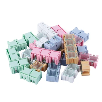 

50 pcs SMD SMT Electronic Parts Mini Storage Box High Quality and Practical Jewelry Storaged Case