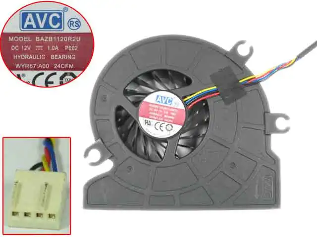 AVC BAZB1120R2U P002 сервера вентилятора охлаждения DC 12 В 0.10A 4-провод