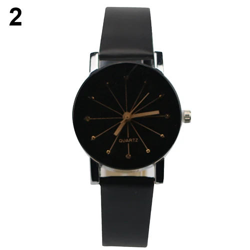 Women's watches Couple Watch Men Fashion Alloy Faux Leather Watches Quartz Clock Sports Dress Wrist Watch reloj mujer Hot