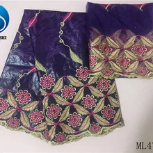 LIULANZHI Африканский шитье базин ткани платье кружево вышивка хлопок парча Riche вечерние африканские Базен ML47B73