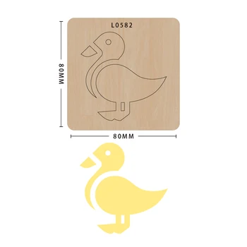 

Animal knife mold mold wood mold cutting die decoration, model L0582, suitable for common die cutting machines on the market