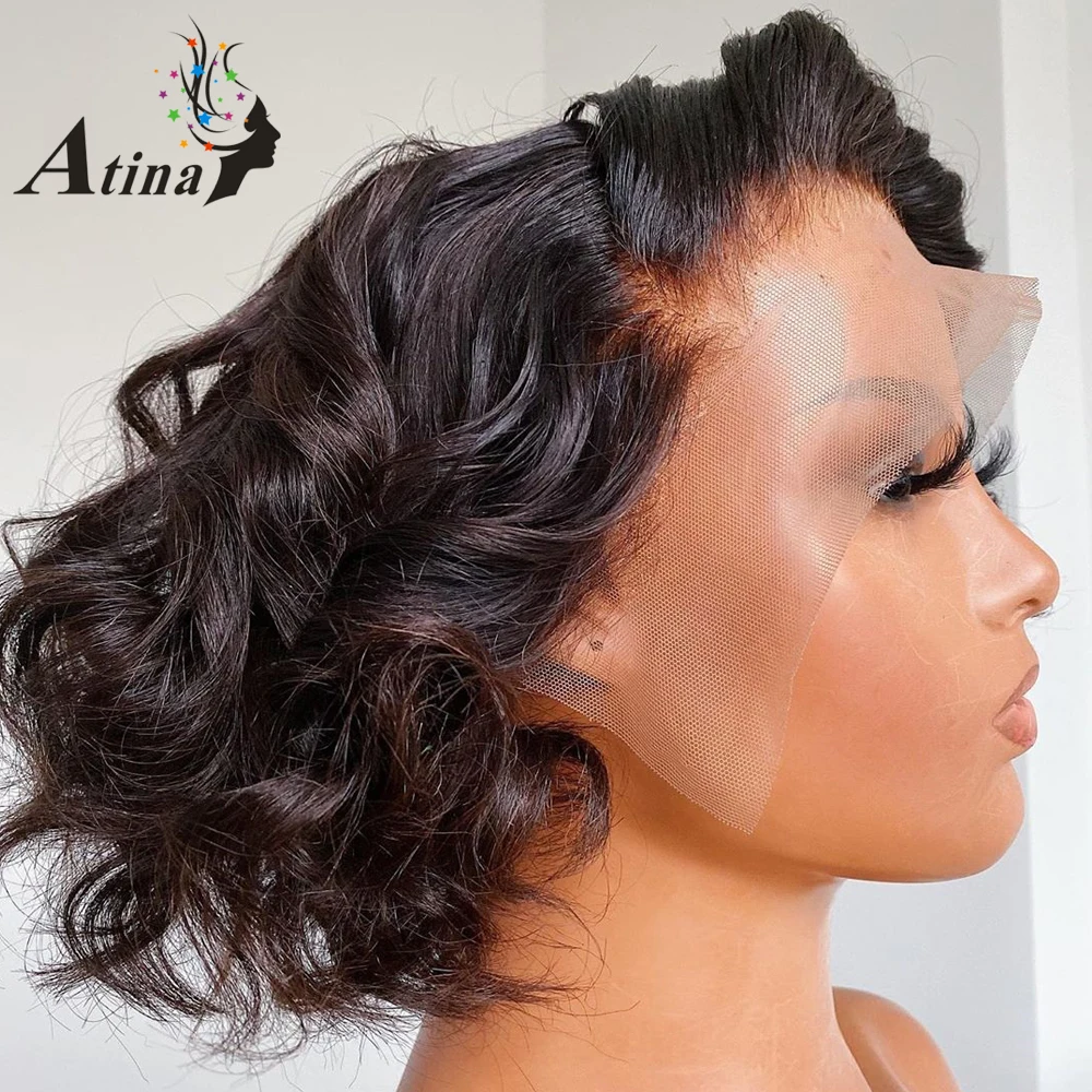 Парик с кружевной передней частью 150% плотность парики из человеческих волос