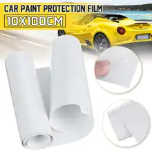10*100cm película de proteção do carro pvc universal transparente corpo da motocicleta adesivo pára-choques capa proteção pintura adesivo anti risco