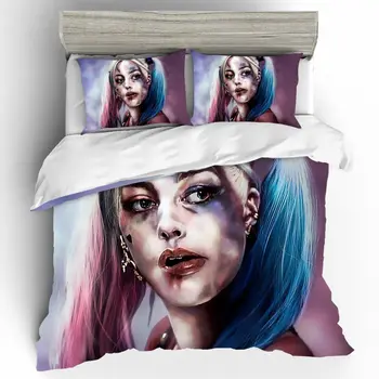 

Textiles Bed Duvets and Linen Set High Quality Home Bed Linen 3D Cool Girl Cotton Duvet Cover Bedding Sets King Size Bedding Set