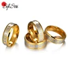 Sifisrri 8mm Acero inoxidable religioso Jesús Cruz anillo ruso Dios nos banda Anillos para los hombres las mujeres joyería cristiana Anillos ► Foto 1/6