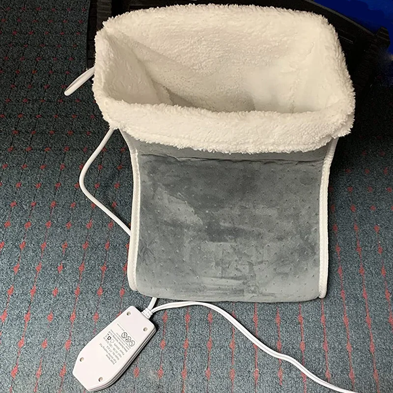 Electric Warm Heated Foot Heating Pad Warmer Washable Heat 5 Modes Heat