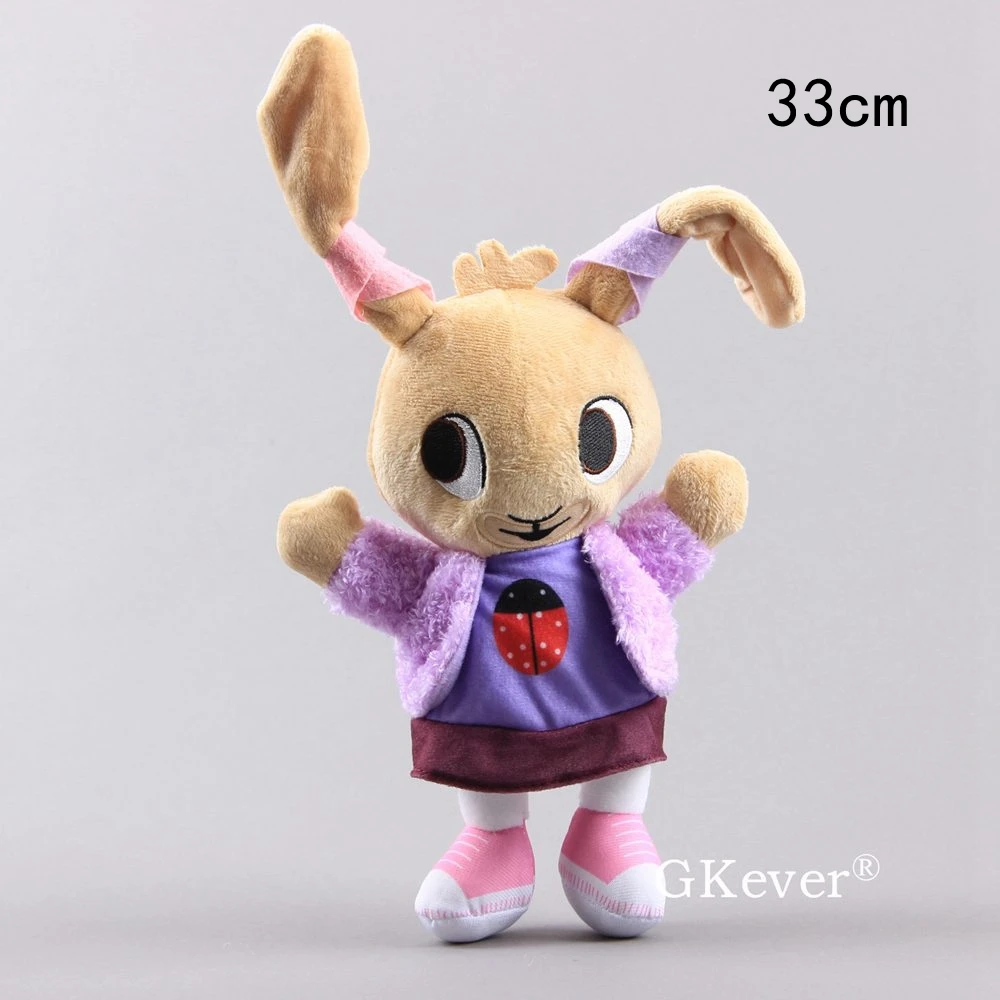 F 33cm Bing кролик плюшевый игрушечный кукла sula flop hopjity Voosh pando bing coco плюшевые куклы мягкие игрушки Детский подарок 16-36 см - Color: F 33cm