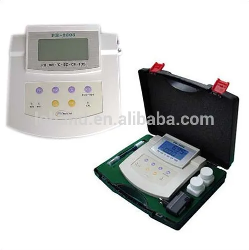 US $370.00 Multifunctional Benchtop Digital Lab Water Quality Test Instrument Meter Ph MV T Cf Ec Tds Meter