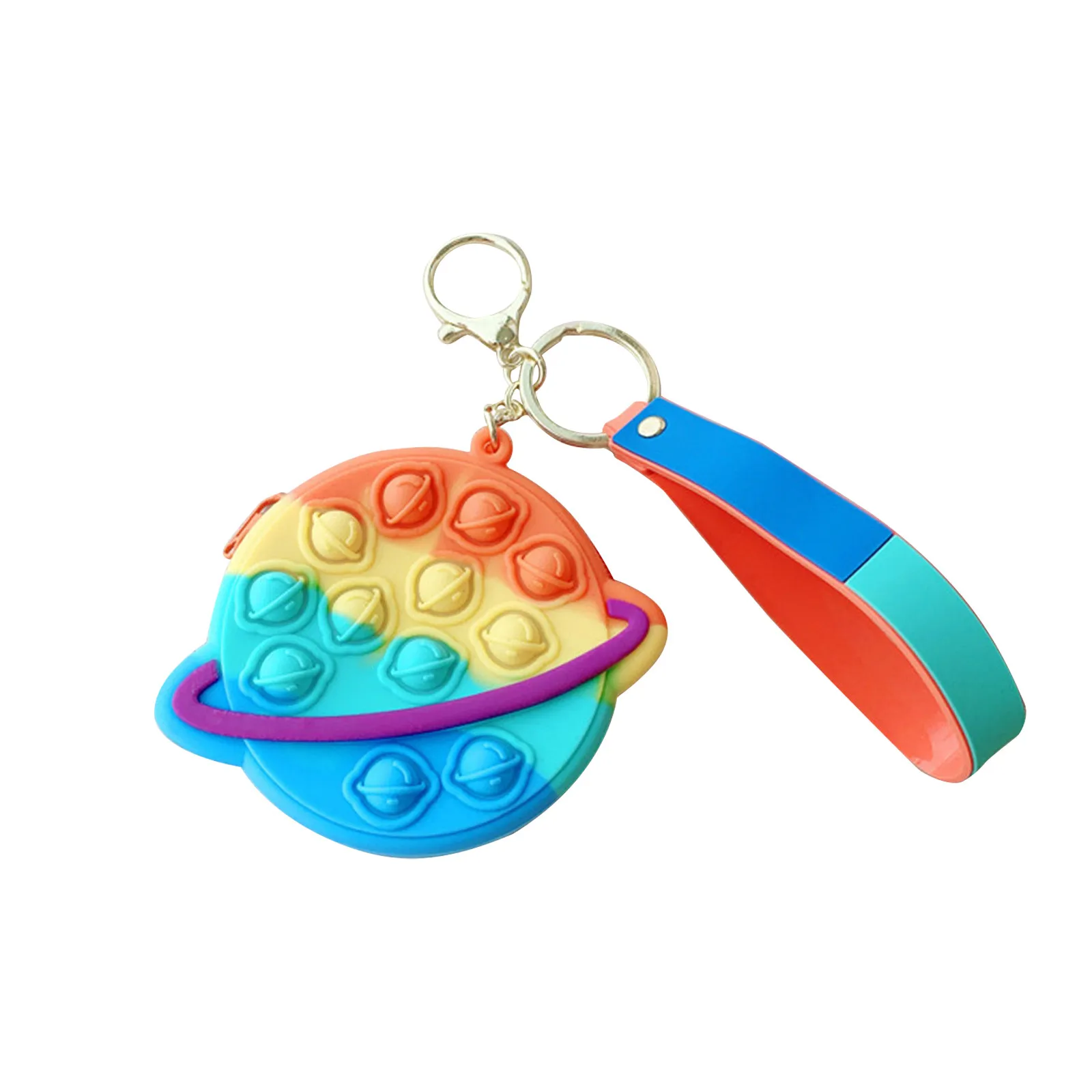 dna stress ball 2021 Pops its Fidget Toy Antistress Rainbow Pops Push Bubble Simple Dimple Keychain Fidget Stress Relief Its Toys For Kids Adult dna ball fidget Squeeze Toys