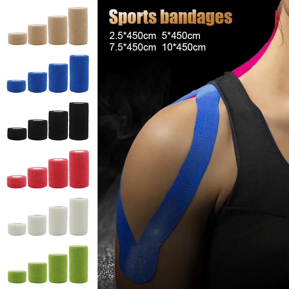 

5M Waterproof Breathable Cotton Kinesiology Tape Sports Elastic Roll Adhesive Muscle Bandage Pain Care Tape Knee Elbow Protector