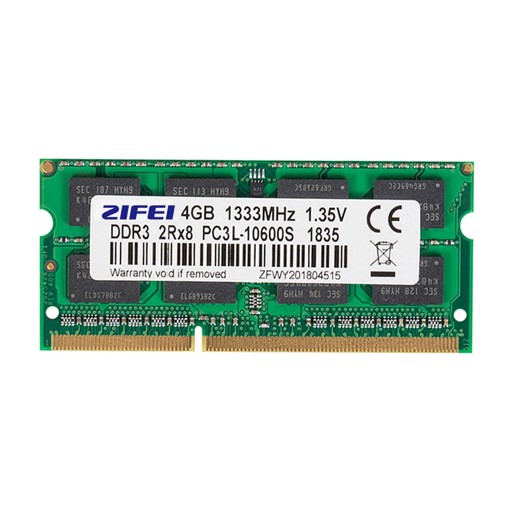 Оперативная память ZiFei DDR3L 4 ГБ 8 1866 МГц 1600 1333 204Pin 1 35 в модуль памяти для ноутбука