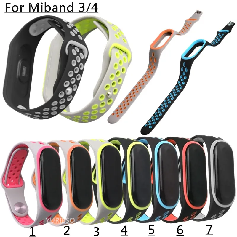 

50pcs Strap for Mi Band 4 Accessories Sport Bracelet Strap for Xiaomi mi Band 3 Wrist Straps Smart Silicone Watch Band Miband 4