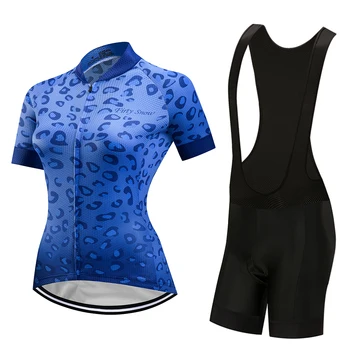 

Women cycling jersey set pro triathlon bicycle clothing 2020 short sleeve mountain bike clothes dress mtb maillot suit uniform