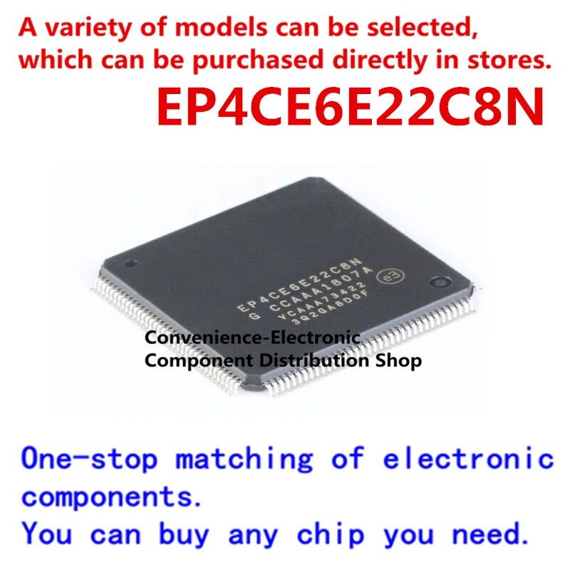 

2PCS/PACK Patch EP4CE6E22C8N PQFP-144 LQFP-44 programmable logic chip FPGA IC