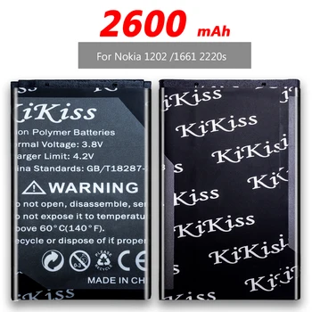 

2600mAh BL-4C BL4C Cell Phone Battery For Nokia 6100 6125 6136 6170 6300 7705 7200 7270 8208 BL 4C +Tracking Number