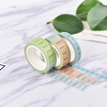 

1PC DIY Paper Tape TheTwilight Saga Date Time Plan Washi Tape Adhesive Tape Scrapbooking Sticker Label Masking Office Supplies