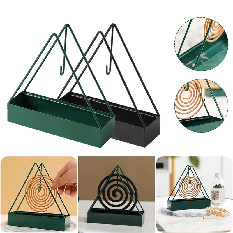 New Arrival Iron Triangle Shaped Durable Metal Mosquito Repellent Anti Mosquitos Tray Coil Holder For Home | Дом и сад