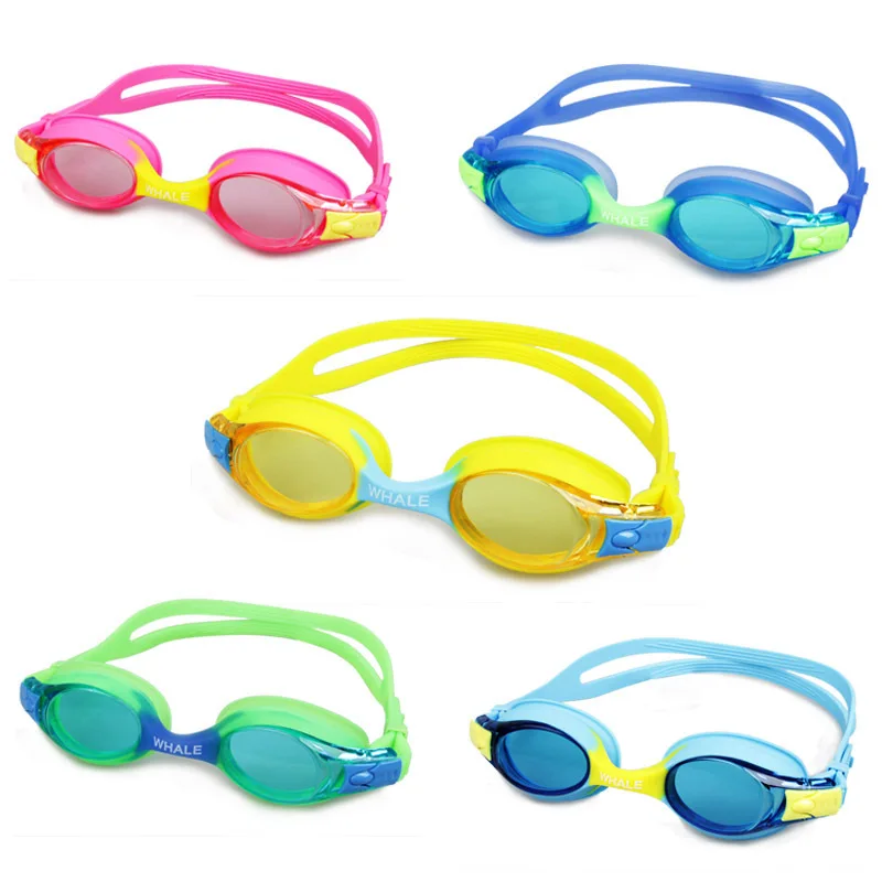 

Whale One-piece Children Anti-fog Swimming Glasses Casual Swimming Goggles Anti-UV Pure Silica Gel Goggles 4-12-Year-Old