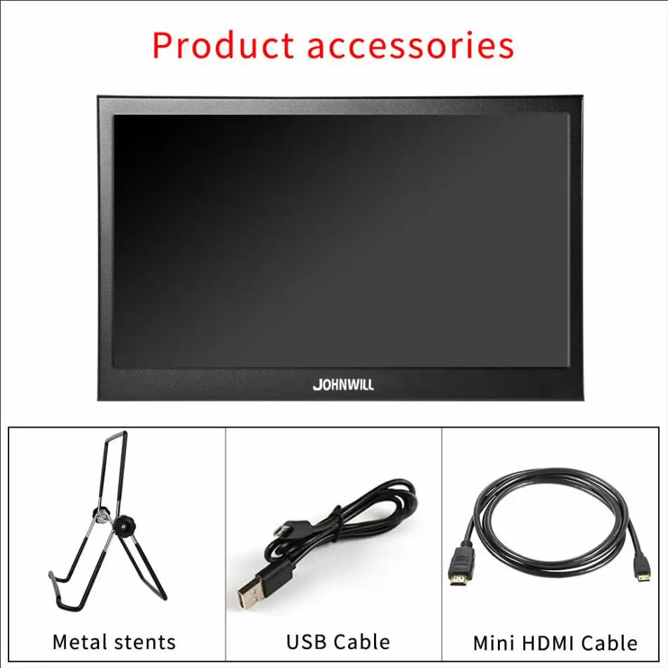 Сенсорный экран 13,3 дюйма 2K разрешение 2560*1440 HD монитор с USB HDMI портом для PS3 PS4 LSD тонкий ноутбук Raspberry Pi - Цвет: 2K metal stand
