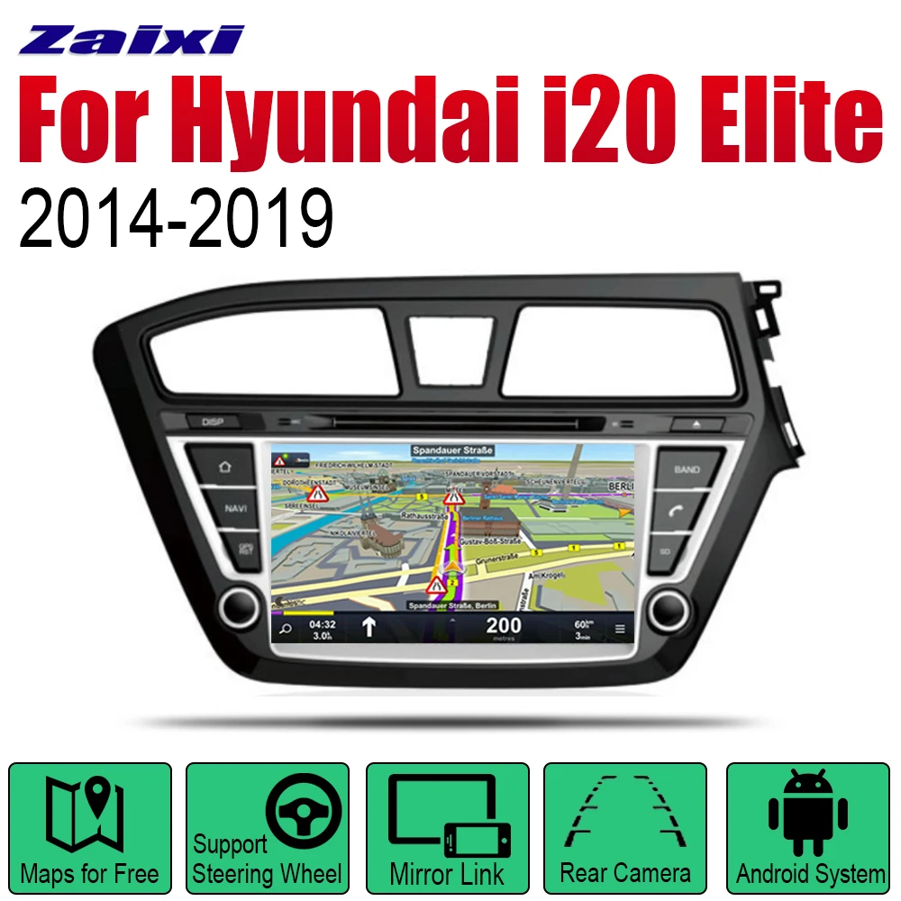 ZaiXi Android автомобильный DVD GPS Navi для Hyundai i20 Elite 2014 ~ 2019 плеер навигация WiFi Bluetooth мультимедийная система аудио RHD ZaiXi Android автомобильный DVD GPS Navi для Hyundai i20 Elite 2014 ~ 2019 плеер навигация WiFi Bluetooth мультимедийная система аудио RHD