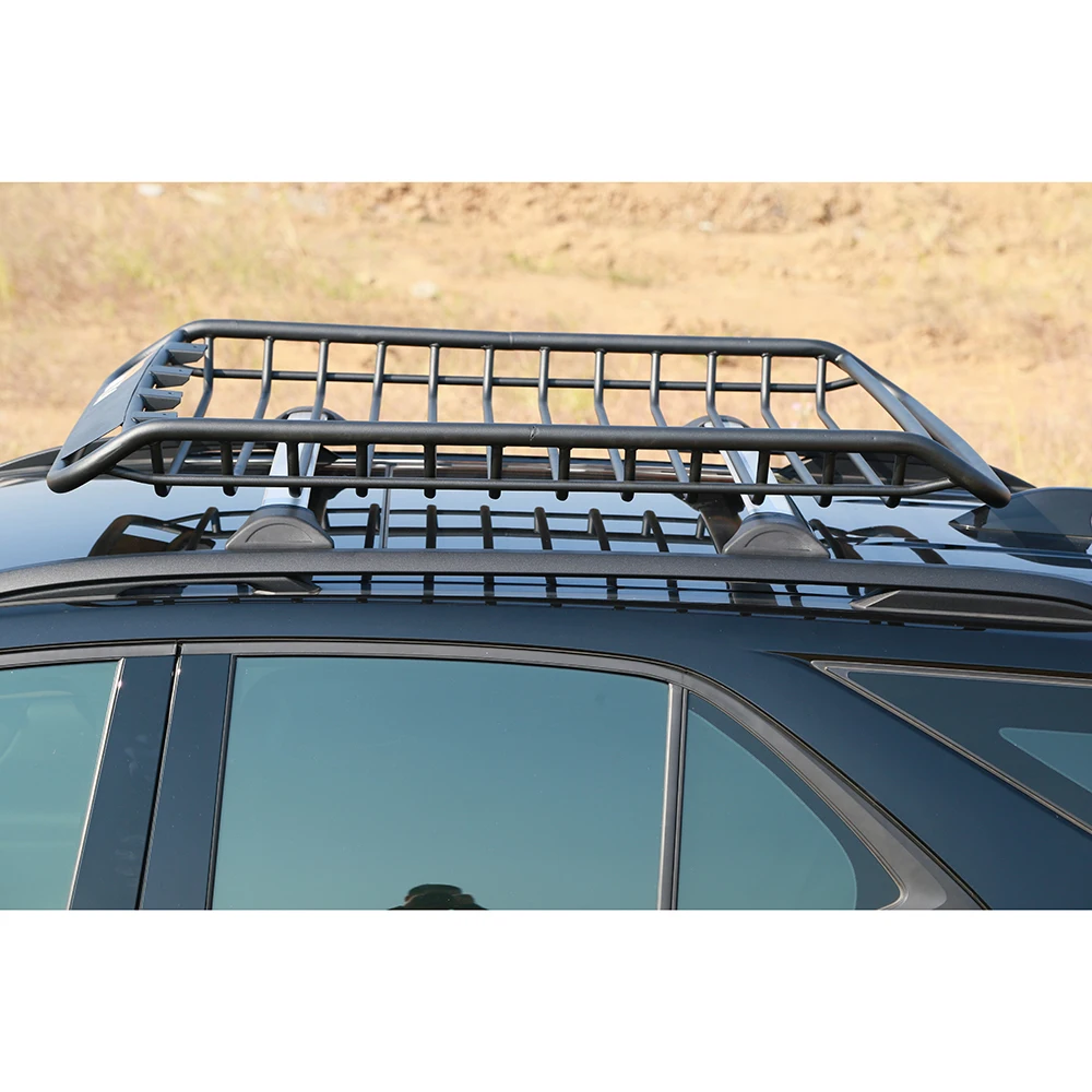 TATA.MEILA Universal Heavy Duty Steel Car Top Roof Basket Hitch Mounted Cargo Carrier Rack Luggage With Mount Parts