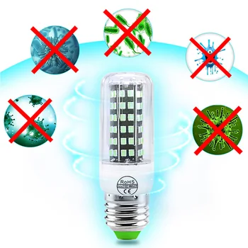 

UV Desinfection 2835 110V/220V E27 Corn Bulb Home Sterilizing UV Germicidal Lamp Bulb Ultraviolet Kill Mites UV Germicidal Light