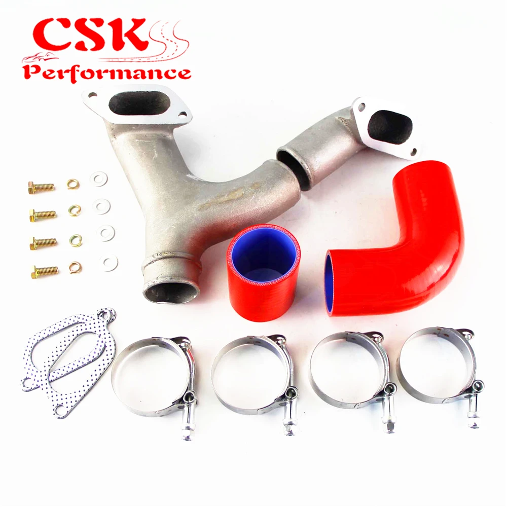 Красное алюминиевое Верхнее Крепление интеркулера Y PIPE kit подходит для 02 07 SU * Bar