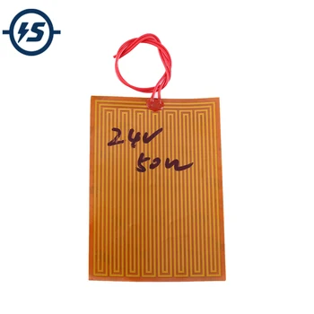 

50W PI Polyimide Flexible Adhesive Heater 24V 95x135mm Polyimide Heating Film