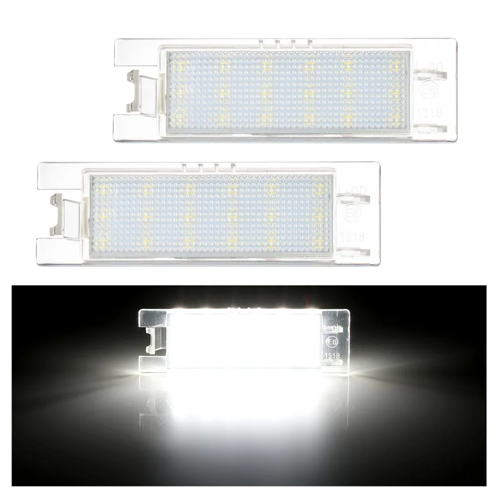 2 Pieces Led Number License Plate Lights For Opel Astra H J Corsa C D