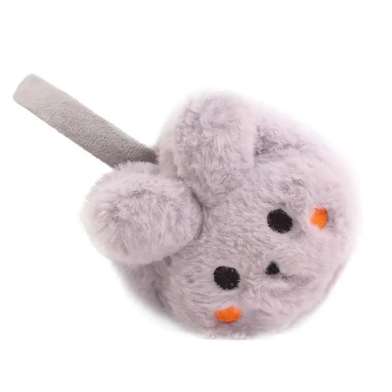 B Winter Warm Earmuffs Winter Thickening Cartoon Soft Comfortable Warm Windproof Cute Furry Folding Fluffy Earmuffs - Цвет: B