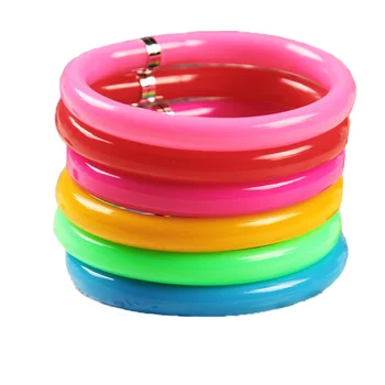

5pc Kawaii Pen Flexible Wearable Handle Bracelet Cute Soft Plastic Ballpoint Armband Circlet Handle School Supplies Stationery