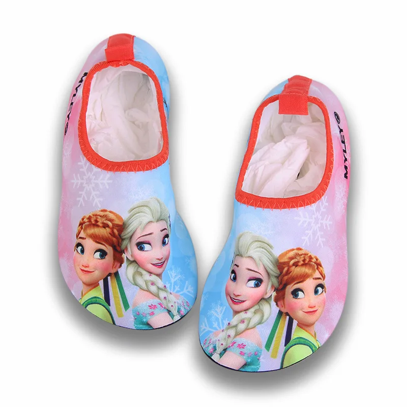 Обувь на мягкой резиновой подошве для помещений disney; сезон весна-лето; домашние детские носки для малышей; пляжная обувь - Цвет: 10