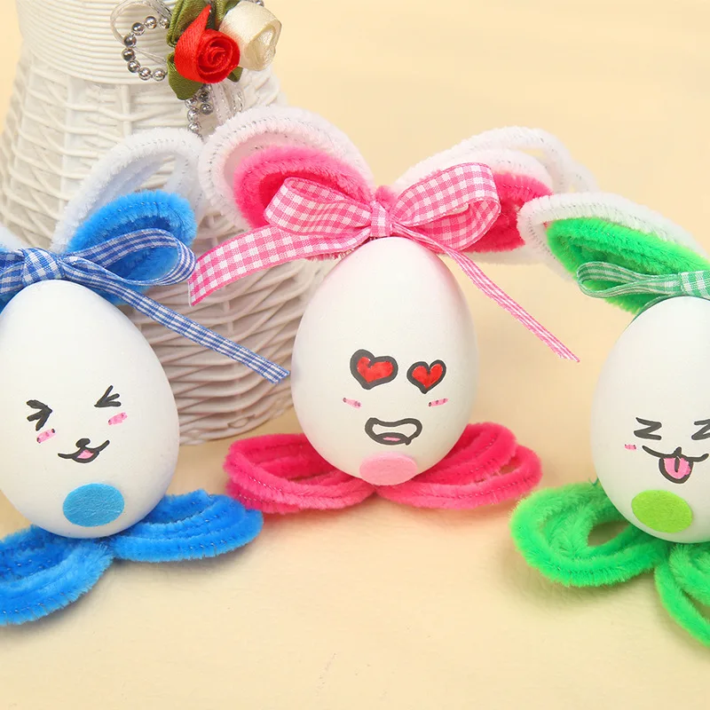 

Dragon Boat Festival Rabbit Model Painted Egg Children DIY Decoration Material Box Hand-Painted Painting Coloured Drawing Toy