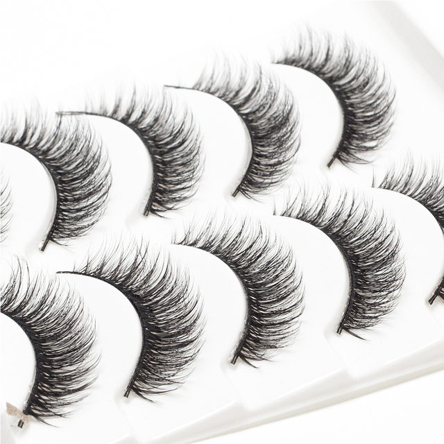 Makeup Thick Long Eye Lashes Handmade Mixed Mink False Eyelashes Dolls Handmade Soft Full Strip Lashes