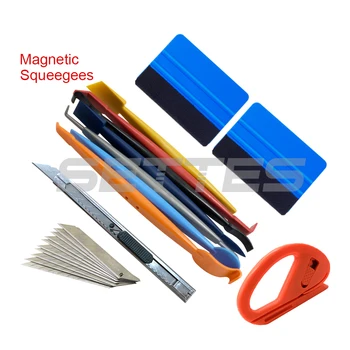 

12Pcs Magnetic Sticker Film Squeegee Scraper Set Car Accessories Vinyl Car Wrap Magnet Tool Cutter Knife Auto Window Tint