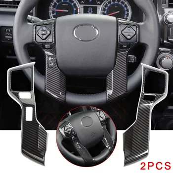 

Steering Decoration Trim Wheel Cover Trim For Toyota 4runner 2010-19 2pcs/set 2x