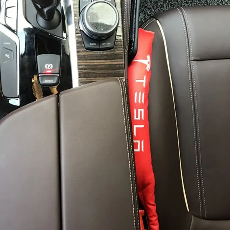 2 шт. подходит для Tesla модель S модель X внутреннее сиденье слот штекер сиденье сторона утечки полосы модифицированные аксессуары украшения стиль