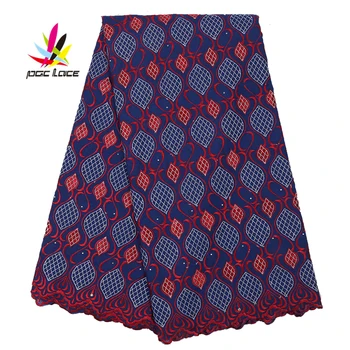 

Quality Swiss Lace Embroidered Netting Fabric Mesh High Quality Swiss Cotton Voile Wedding Dress Brocade Net Lace AMY2779B