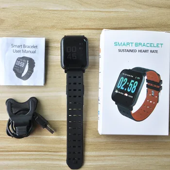 

A6 Smartwatch IP67 Waterproof Wearable Device Bluetooth Pedometer Heart Rate Monitor Color Display Smart Watch For Android/IOS