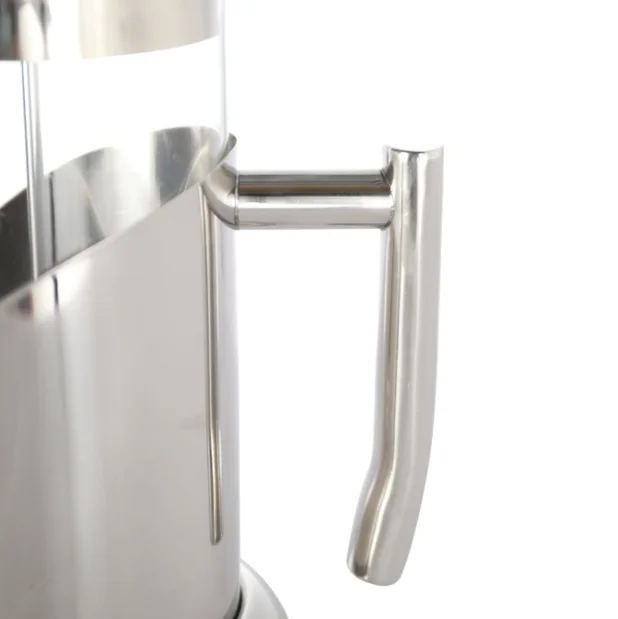 French Press Coffee Maker 4 Level Filtration System Heat Resistant Borosilicate Glass by Cafe Du Chateau 4