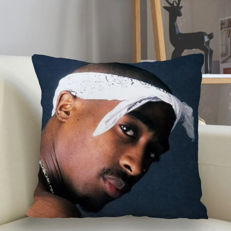 Musife New Custom 2Pac Tupac Pillowcase Sofa Decorative Cushion
