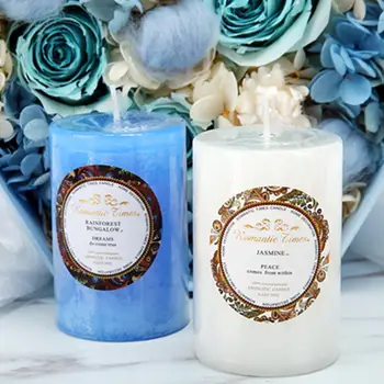 Romantic Smokeless Scented Candles Rainforest Mint Lavender Sandalwoord Wax Church Wedding Birthday Holiday Scented Candles 1